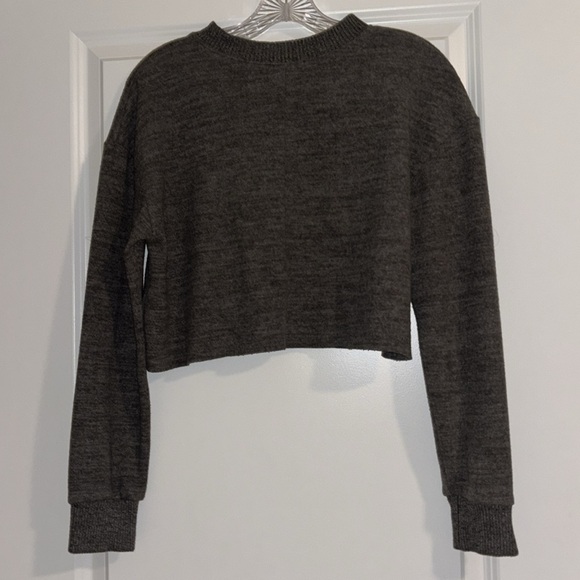 Zara Women’s Gray Crop Sweater - Size Small - Picture 3 of 4